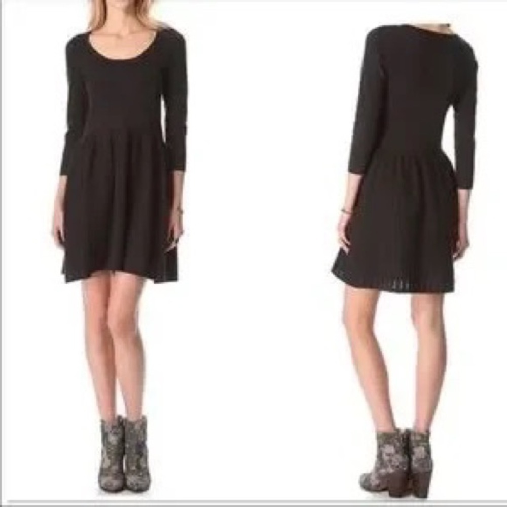 Wallace /J Crew Women’s Sweater Dress Gray Rabbit Hair Wool Blend Size XS
